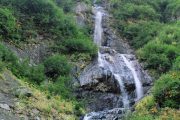 Water fall along Eklutna Lake UTV Tour