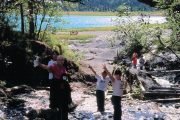 family fun at Eklutna Lake